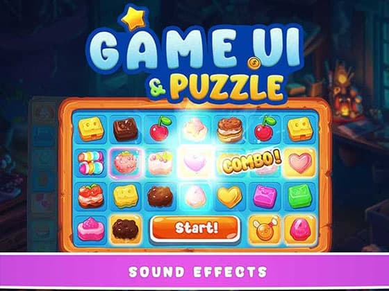 【効果音素材】Game UI & Puzzle Sound Effects Pack